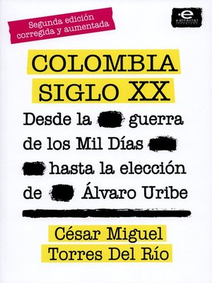 cover image of Colombia siglo XX